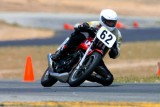 My bro on his single thumper Honda Ascot race bike - Willow Springs Raceway