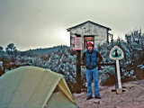 Monte at the start of his 1977 PCT hike near Blue Shack