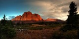 Red Castle Sunset Panorama