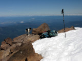 Kelly on Mt McLoughlin 9495 ft summit