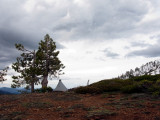 Campsite on ridge above Echo lake