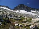 Rest stop, a roll in the meadow with Pika, and a great view!