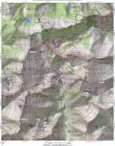 Alps High Route. This map shows most  of the xc  routes Ive hiked. Hike at your own risk!!