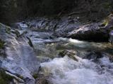 Marble gorge carved by Grider Creek viewed from the old PCT