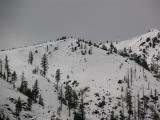 Snow cornices near Red Butte