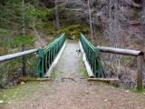 Foot bridge over the North Fork of the Salmon River.