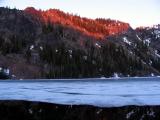 Sun sets on the ridgeline