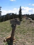  Middle Boulder lake PCT trail sign