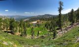 Bobs Tarn panorama looking south from the PCT