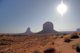 The desert sun
