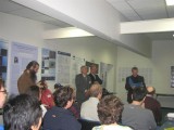 The offical opening by Marc Gijssens and Stanislav Kaniansky and the manager of the tourist office