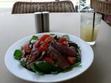 A very nice meal (lamb salad)