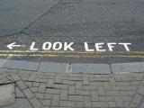 Painted at every crosswalk in the city