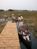 Returning from the Mokoro ride