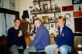 Andy, Martin and Paul in the Britannia Bar, La Paz