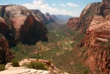 View south from Angels Landing, Zion
