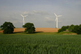 Wind turbines in the Odenwald