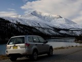 JoAnns car at Summit Lake