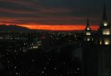 Sunset overlooking Salt Lake City