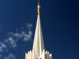 The Angel Moroni on top of the Jordan River Temple......