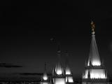 The Salt Lake City Temple at night...........