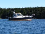 Kaibar (our power boat) At Anchor - 