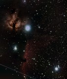 Flame and Horse Head Nebula