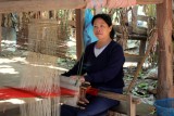 Weaving famous Lao wall-hangings