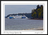 B.C. Ferry Entering Departure Bay