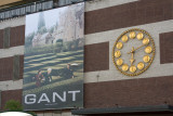 hlns department store ad and clock