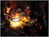 Singing in cooks hut