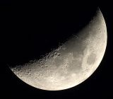 The Moon - 1200mm Ebay scope, Canon EOS 300D