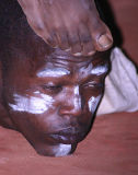 Samburu Acrobat - Ngorogoro Safari Resort, Tanzania. Yes, that is his foot...