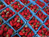 Boxes of strawberries