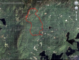 Morgan & Percival Hike on Google Earth Image
