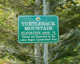 Turtleback Mtn. Sign at Summit
