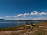 Yellowstone lake from the East Entrance Road
