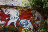 Forest elves - grafit on the wall (gozdni skratje ok.jpg)