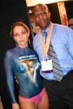 With another client