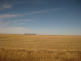 Silos in the flatlands of Montana