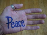 Carrying Peace in the palm of my hand