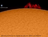 20070405, 00:44 hrs UT, Ha SolarMax40 on 63/840 scope with 2x