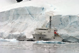 anchored in the ice