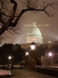 7730 US Capitol at night in snow