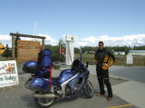 Mile 1422, the End of the Alaska Highway in Delta Junction