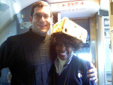 Flight Attendant Wearing My Cheesehead