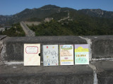 Three Small Books visit the Great Wall in September of 2009