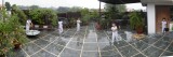 Rahil on terrace in the unceasing rain (5 Sept 2010)