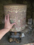 Very old prayer wheel, Nubra, India (2012)