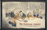 An Eddy WWII poster:  The Manpower Survey (watercolor, approx. 14 x 20)